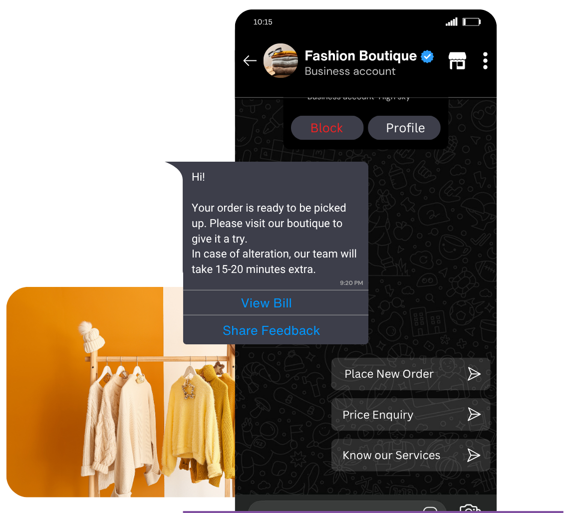 Share Reminders triggers with whatsApp