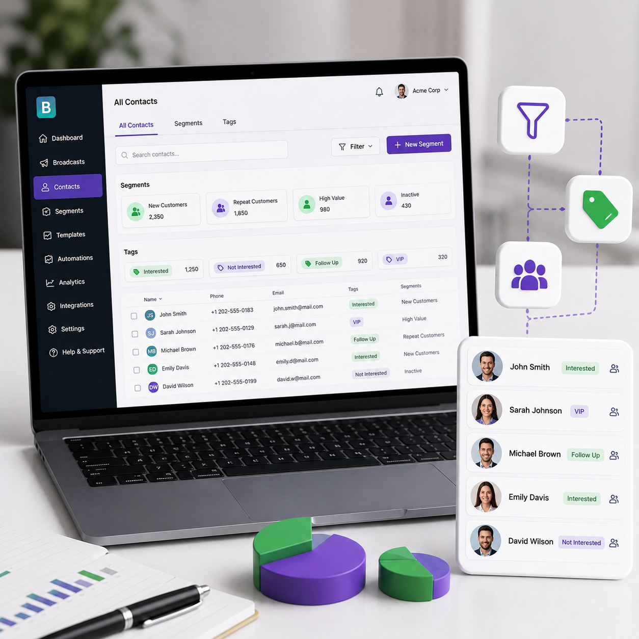 Create multiple customer segments