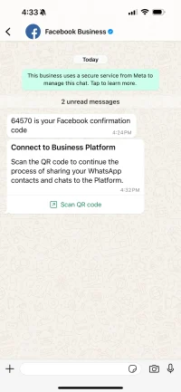 facebook otp in whatsapp facebook otp in whatsapp